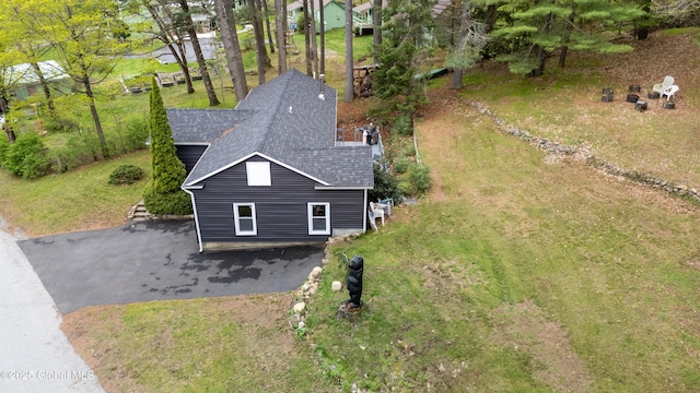 view from above of property