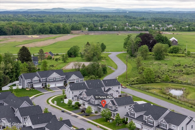 19 Pasture Pl, Ballston, NY 12019 - aerial view of residential area with a forest and a mountainous background