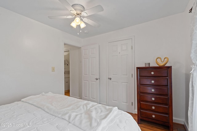 1841 Lenox Rd, Schenectady, NY 12308 - bedroom featuring wood finished floors and a ceiling fan