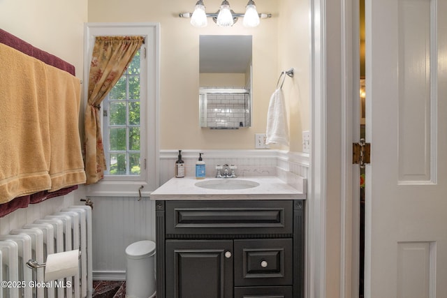 1435 Lowell Rd, Schenectady, NY 12308 - bathroom with radiator and vanity