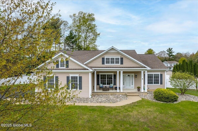 5 Saddlebrook Dr, Clifton Park, NY 12065 - view of front of home featuring a front yard and covered porch