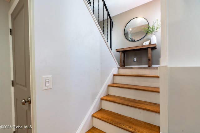 view of stairway