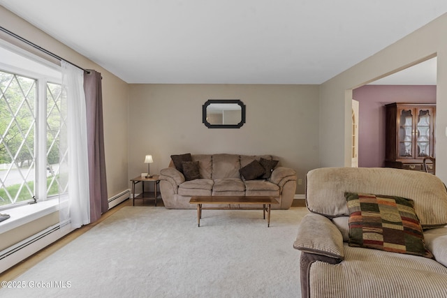 15 Oak Tree Ln, Colonie, NY 12309 - living room featuring baseboard heating