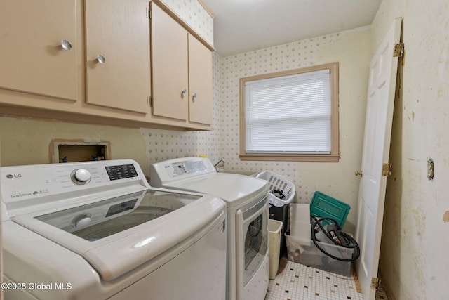 15 Oak Tree Ln, Colonie, NY 12309 - laundry room with independent washer and dryer and cabinet space
