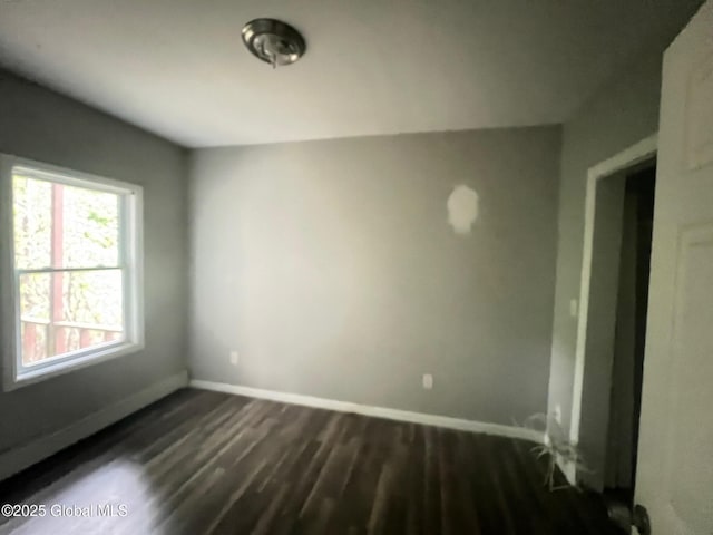 31-33 Malta Ave, Ballston Spa, NY 12020 - unfurnished room with dark wood-style floors and baseboards