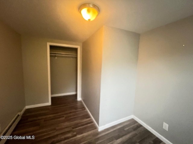 31-33 Malta Ave, Ballston Spa, NY 12020 - hallway featuring baseboards and dark wood-type flooring