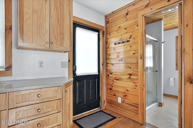 126 Lakeview Ln, Mayfield, NY 12117 - kitchen with plenty of natural light and light brown cabinets