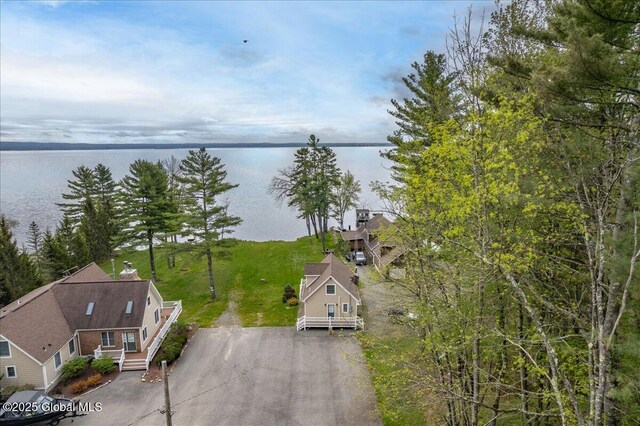 126 Lakeview Ln, Mayfield, NY 12117 - aerial view of property and surrounding area featuring a nearby body of water