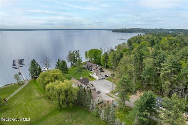 126 Lakeview Ln, Mayfield, NY 12117 - view from above of property featuring a large body of water