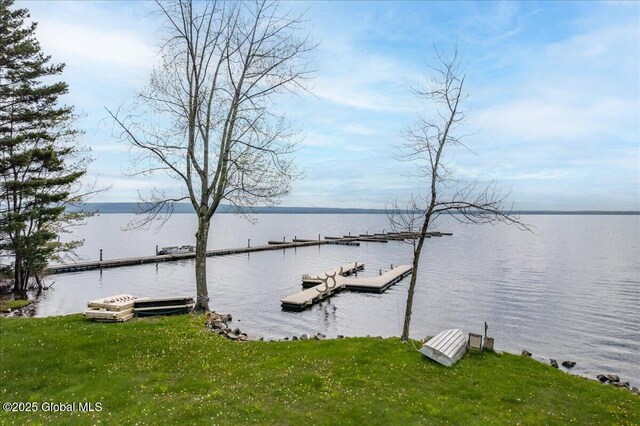 126 Lakeview Ln, Mayfield, NY 12117 - dock area featuring a water view