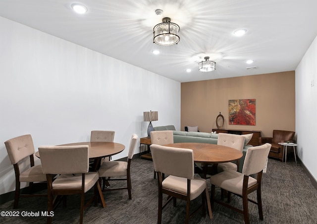 116 W Ave Unit 309, Saratoga Springs, NY 12866 - dining room featuring recessed lighting and carpet floors
