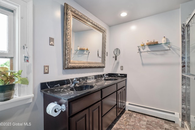 6510 State Route 10, Seward, NY 13459 - full bathroom with baseboard heating and double vanity