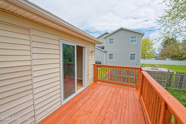 deck with fence