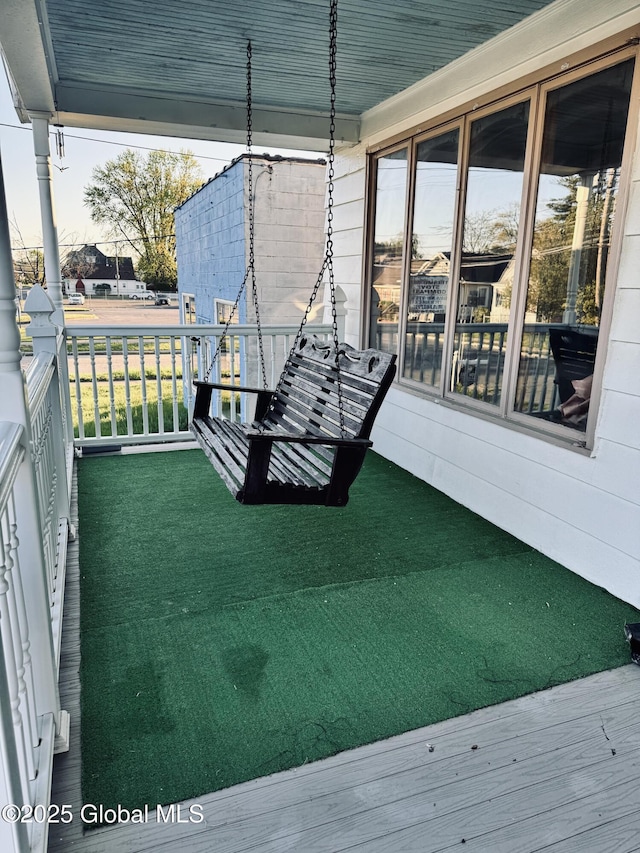 exterior space featuring a porch