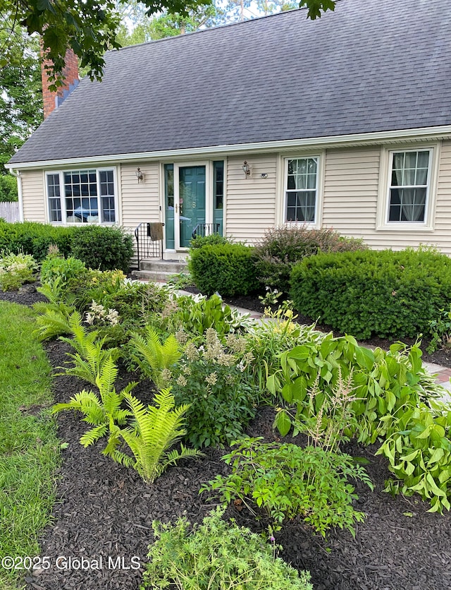 5 Moon Dr, Saratoga Springs, Inside, NY 12866 - view of front of home featuring a chimney and roof with shingles