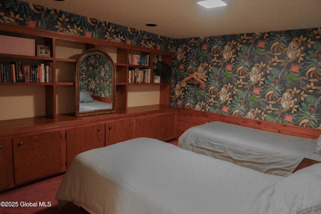 5 Moon Dr, Saratoga Springs, Inside, NY 12866 - bedroom featuring wallpapered walls and wainscoting