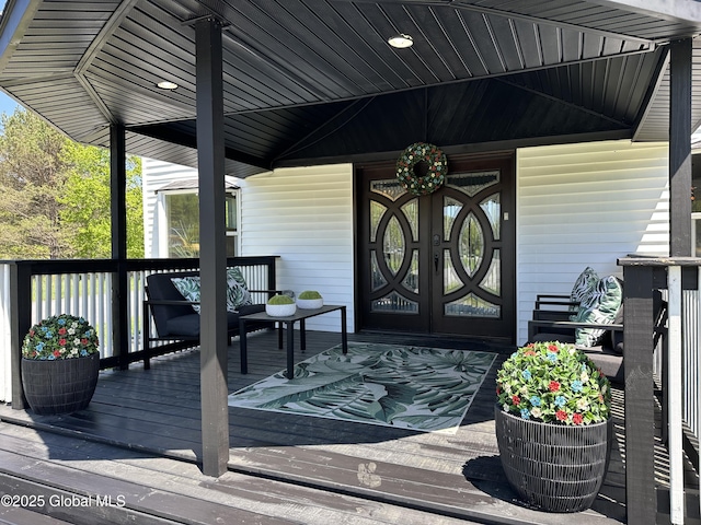 111 Rose St, Delanson, NY 12053 - deck featuring a porch