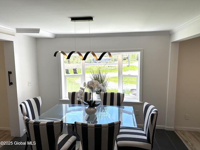 111 Rose St, Delanson, NY 12053 - dining room featuring ornamental molding and baseboards