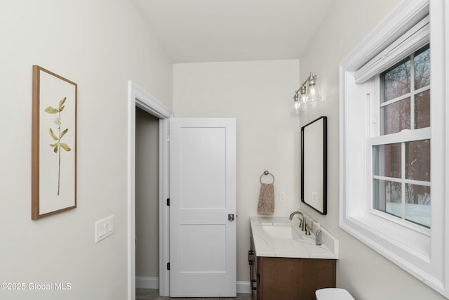 bathroom with vanity