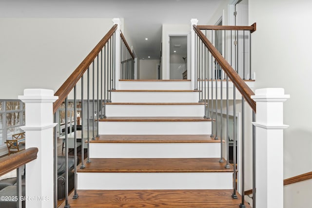 view of stairway