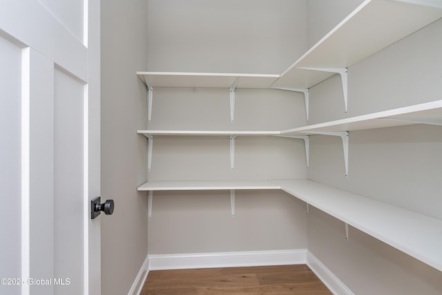 view of storage area