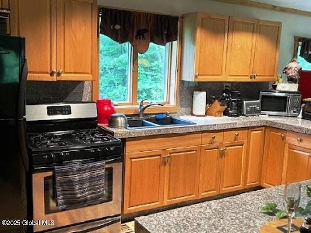 11 Beaureguard Way, Minerva, NY 12851 - kitchen featuring appliances with stainless steel finishes, a sink, and light countertops
