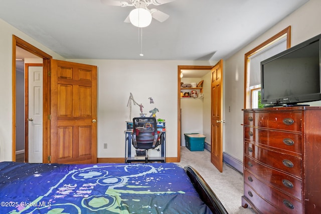 18 Main St, Berne, NY 12059 - carpeted bedroom with baseboards and ceiling fan