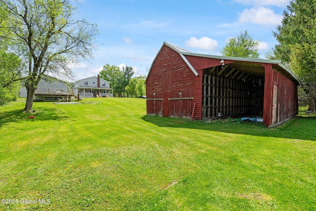 18 Main St, Berne, NY 12059 - view of green lawn with an outbuilding