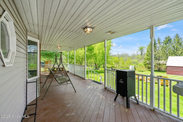 18 Main St, Berne, NY 12059 - deck with a yard