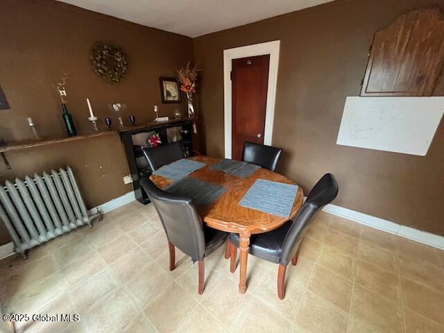3 Tulip St, Rotterdam, NY 12306 - dining space featuring radiator heating unit and baseboards