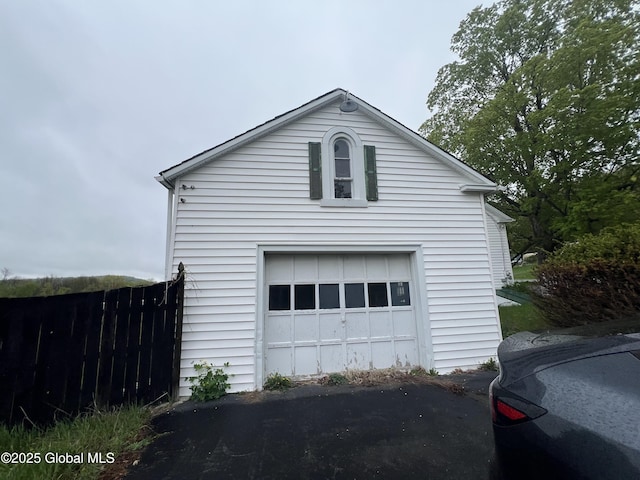 2299 Coach Rd, Argyle, NY 12809 - detached garage with fence and driveway