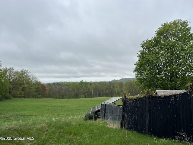 2299 Coach Rd, Argyle, NY 12809 - view of yard featuring a forest view