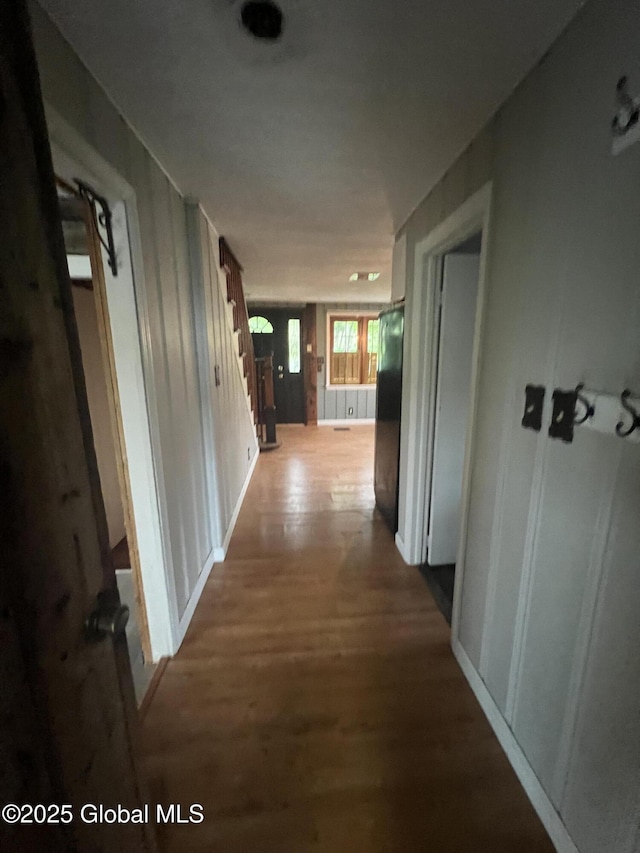 2299 Coach Rd, Argyle, NY 12809 - corridor with wood finished floors and stairs