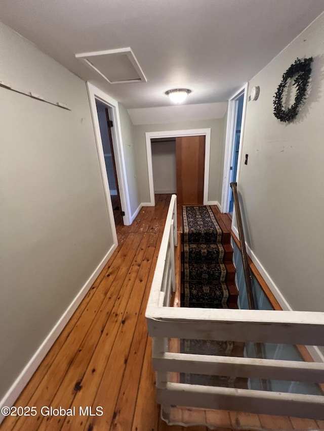 2299 Coach Rd, Argyle, NY 12809 - stairway with baseboards and wood finished floors