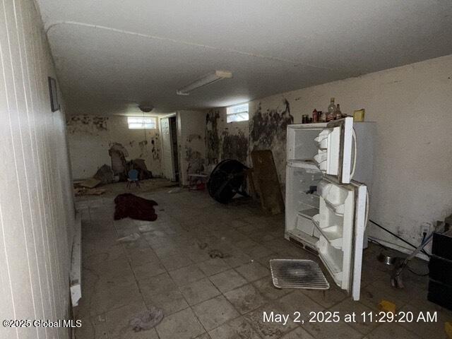 view of basement