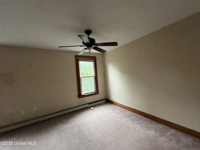92 N Pearl St, Schaghticoke, NY 12118 - carpeted spare room with a ceiling fan and baseboards
