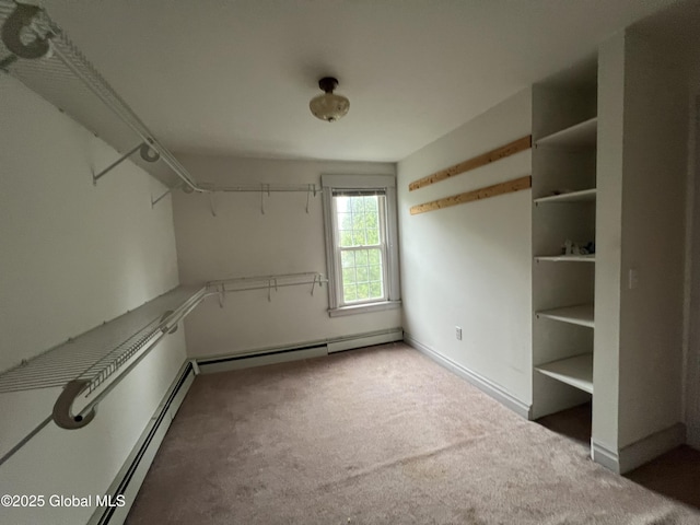 92 N Pearl St, Schaghticoke, NY 12118 - walk in closet with carpet floors and baseboard heating