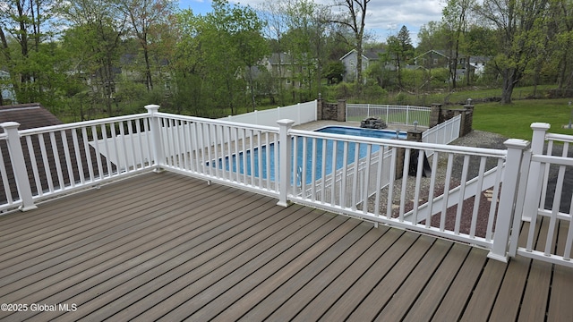 505 Elm Ave, Bethlehem, NY 12158 - wooden deck with a fenced backyard