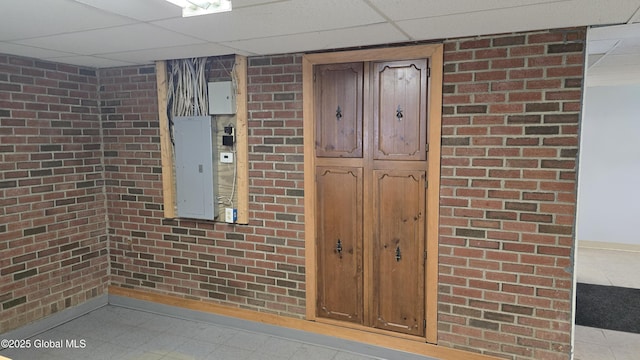 505 Elm Ave, Bethlehem, NY 12158 - basement view of electric panel and brick siding