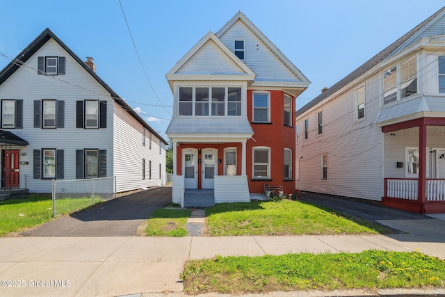 multi unit property with brick siding