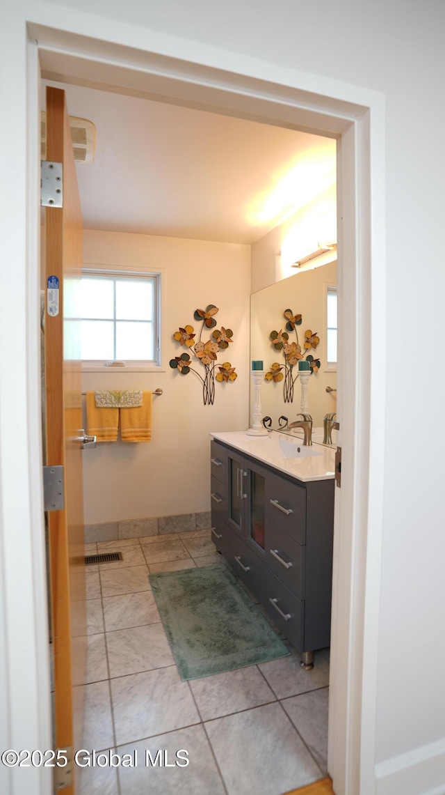 138 Church St, Saratoga Springs, Inside, NY 12866 - bathroom featuring vanity, baseboards, and tile patterned flooring