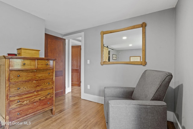 109 Wood Rd, Ballston Spa, NY 12020 - living area featuring light wood finished floors, baseboards, and recessed lighting