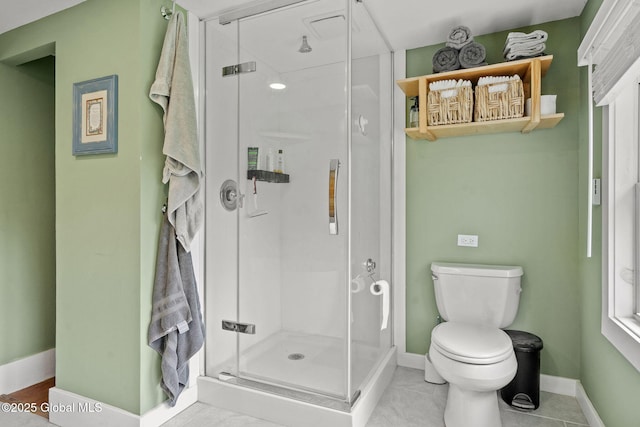 109 Wood Rd, Ballston Spa, NY 12020 - full bath with toilet, baseboards, and a stall shower