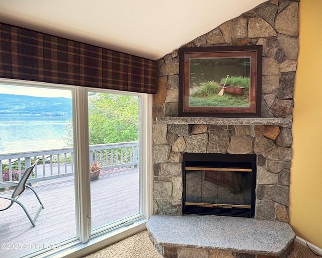 110 Juniper Hill Dr Unit 34, Bolton, NY 12814 - detailed view of a fireplace and carpet