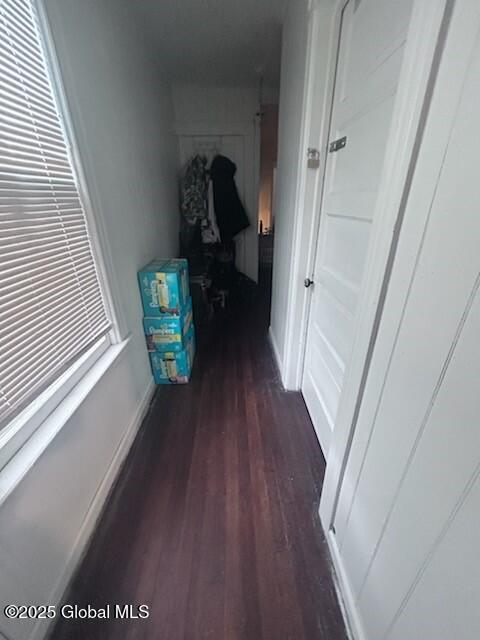 436 Lower Main St, Fort Edward, NY 12839 - hallway with dark wood-type flooring and baseboards