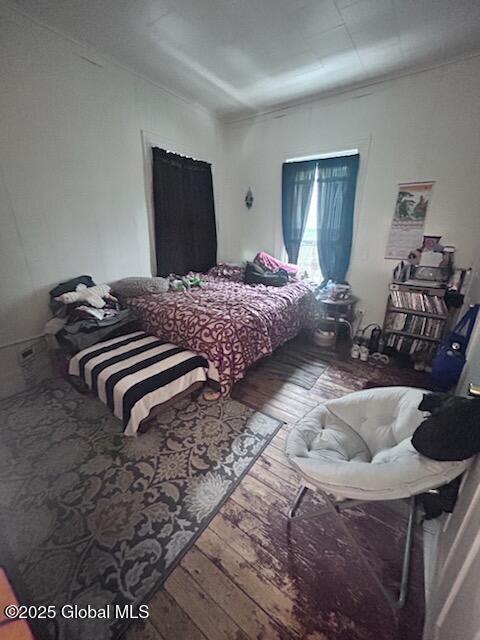 436 Lower Main St, Fort Edward, NY 12839 - bedroom featuring wood-type flooring and crown molding