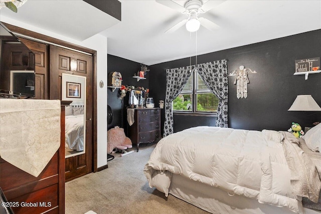 5131 Fairground Ave, Ballston Spa, NY 12020 - carpeted bedroom with a ceiling fan