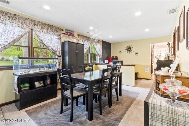 5131 Fairground Ave, Ballston Spa, NY 12020 - dining area featuring recessed lighting, carpet, and baseboards