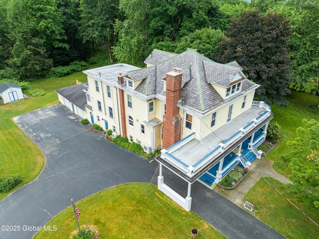 view from above of property