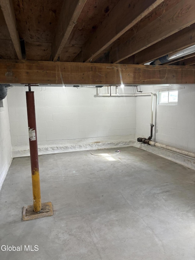 4632 State Highway 30, Broadalbin, NY 12010 - basement with concrete block wall